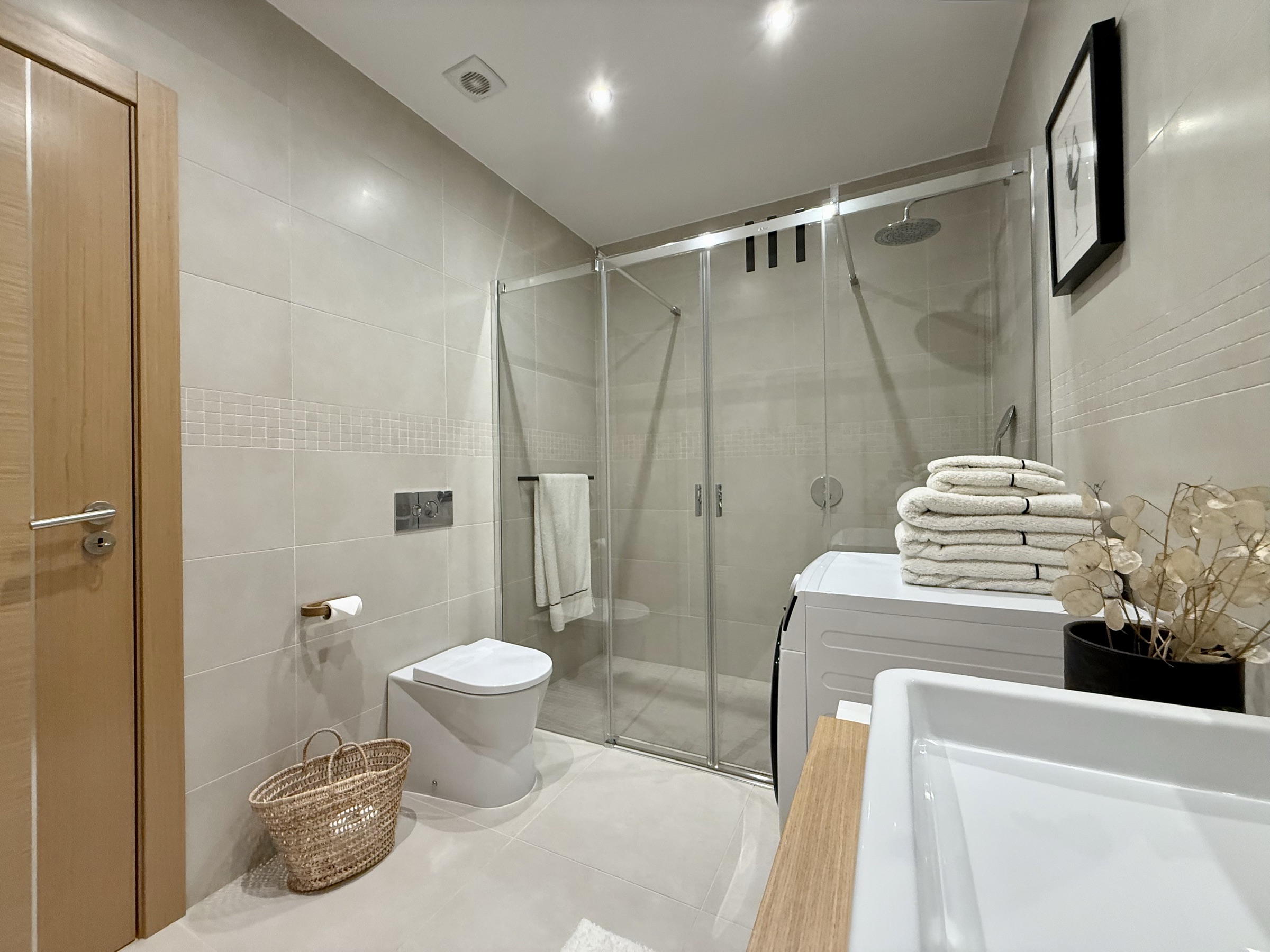 Second bathroom with walk-in shower
