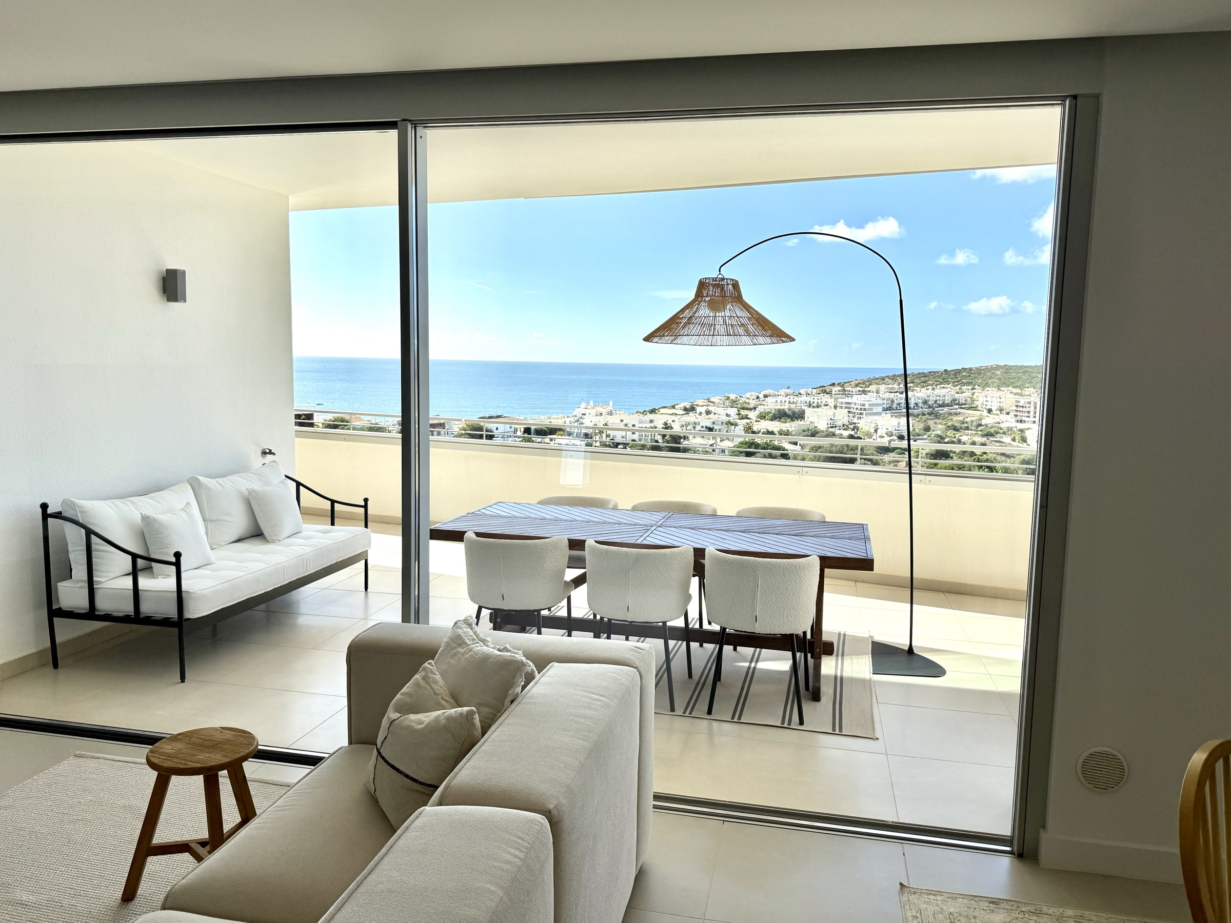 Ocean-facing living room in Lagos, Portugal